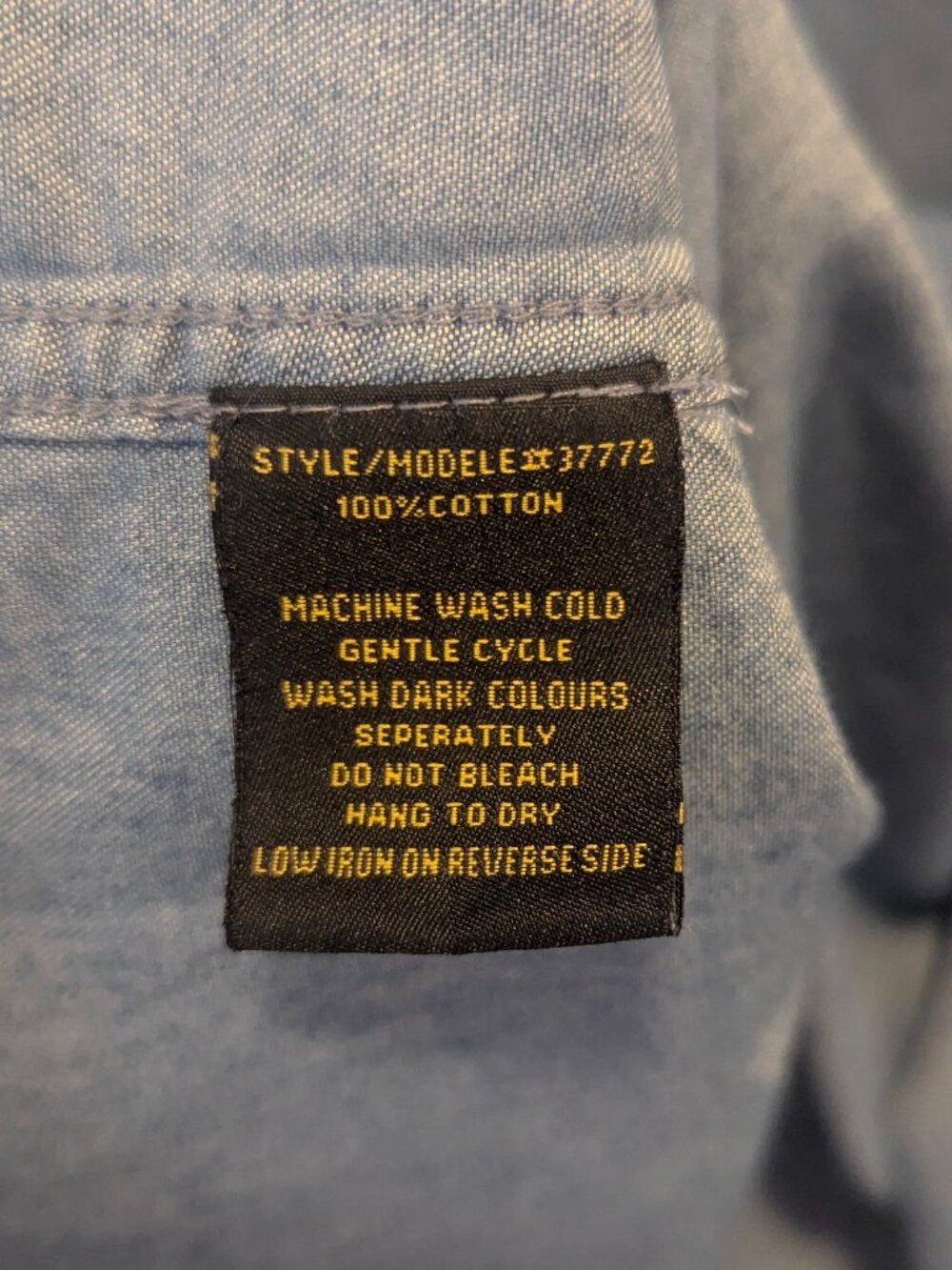 Taxi denim blue distressed bottom down - L - Picture 7 of 7